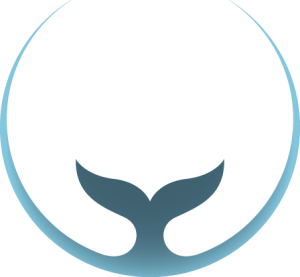 Grey Whale Castle logo featuring a whale’s tail and castle